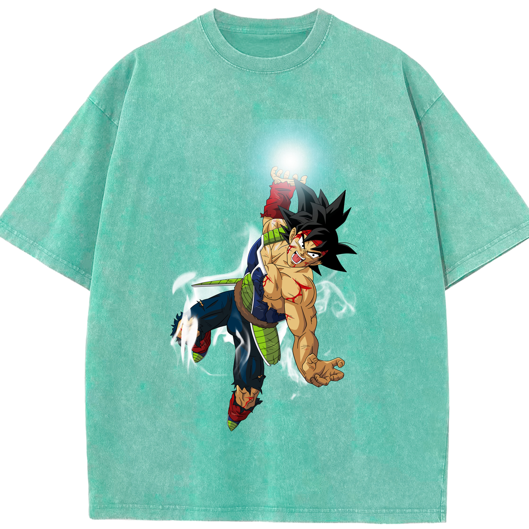 （画像用） ドラゴンボール バーダック DRAGON BALL Burdock 綿100% ヴィンテージ風 半袖Tシャツ（フロントプリント）